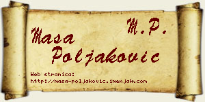 Maša Poljaković vizit kartica